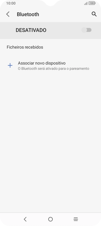 Prima Associar novo dispositivo.