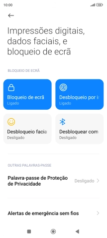 Prima Bloqueio de ecrã.