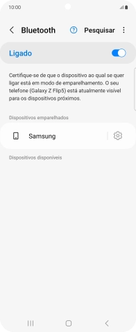 Prima a tecla de início para terminar e voltar ao ecrã inicial.