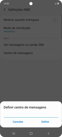 Introduza +351911616161 e prima Definir.