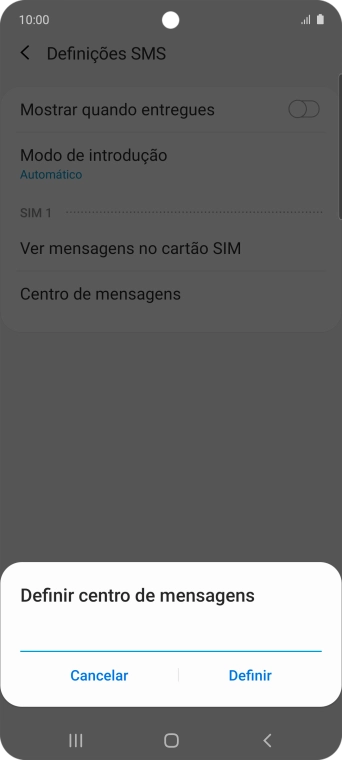 Introduza +351911616161 e prima Definir.