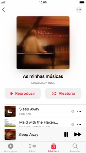 Prima o título da música.