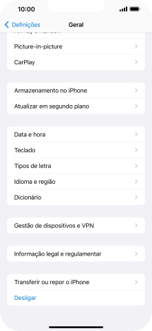 Prima Transferir ou repor o iPhone.