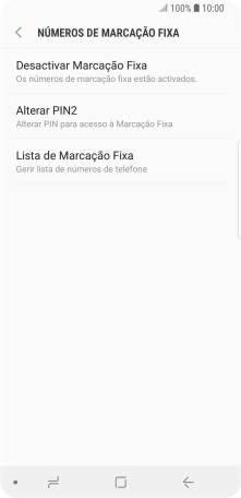 Prima Desactivar Marcação Fixa.