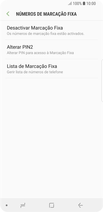 Prima Desactivar Marcação Fixa.