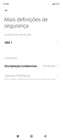 Prima o nome do cartão SIM.