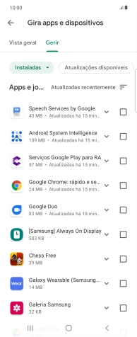 Prima a app pretendida.