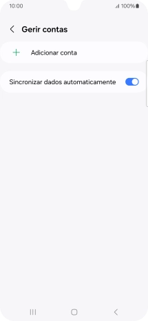 Prima Adicionar conta.