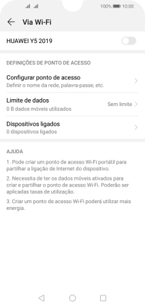 Prima Configurar ponto de acesso.