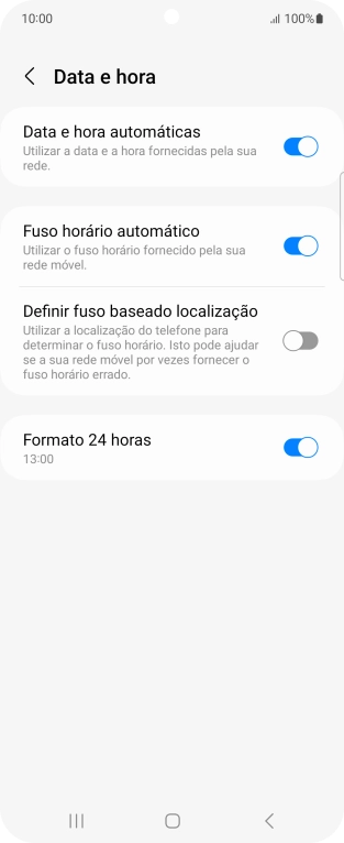Prima a tecla de início para terminar e voltar ao ecrã inicial.