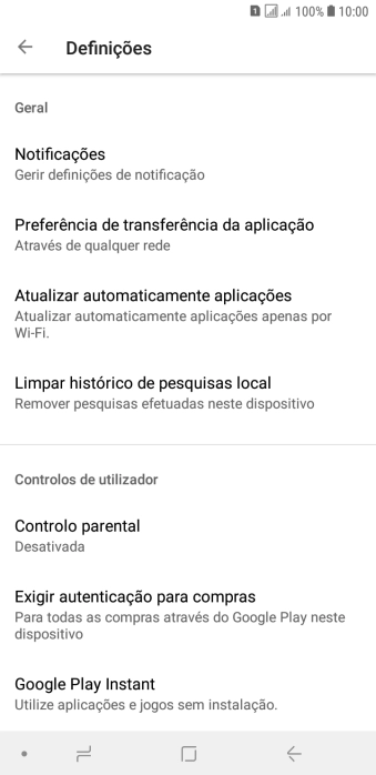 Prima Atualizar automaticamente aplicações.