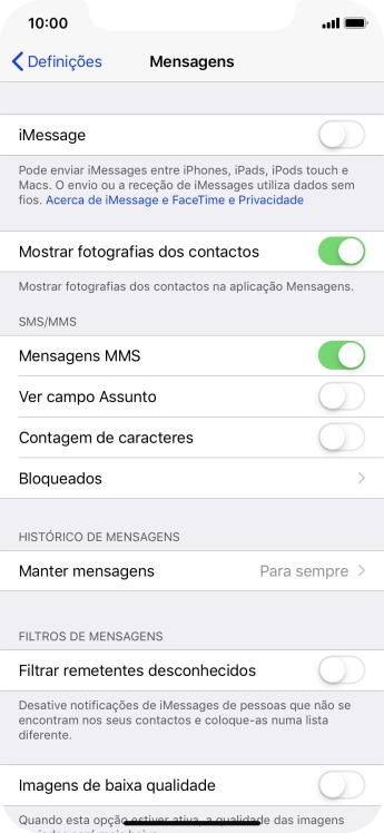 Para voltar ao ecrã inicial, deslize o dedo de baixo para cima a partir da base do ecrã.