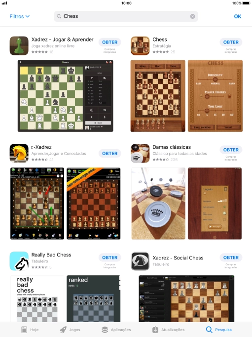 Prima a app pretendida.