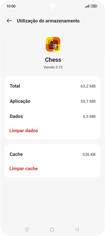 Prima Limpar cache.