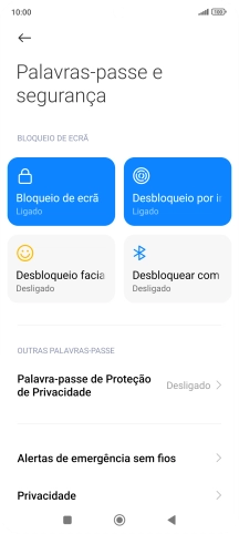Prima Bloqueio de ecrã.