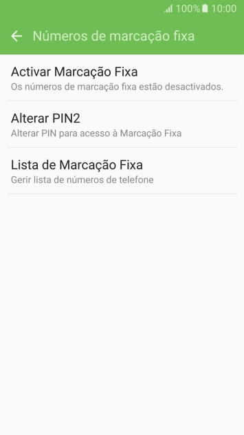 Prima Lista de Marcação Fixa.