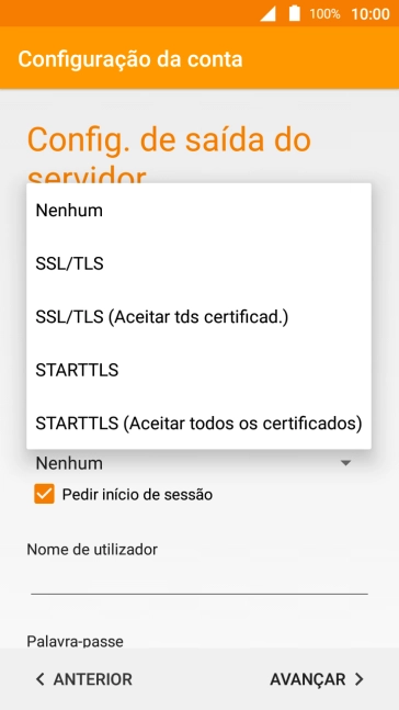 Prima Nenhum para desativar a função.
