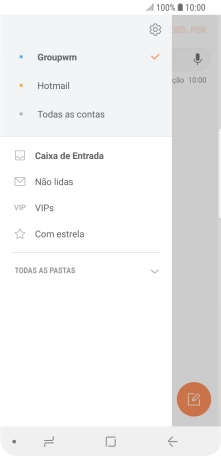 Prima o ícone de definições.