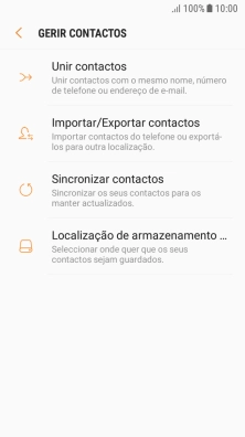 Prima Importar/Exportar contactos.