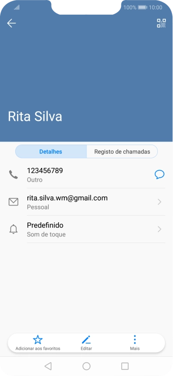 Prima o número pretendido.