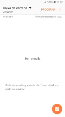 Prima a lista suspensa.
