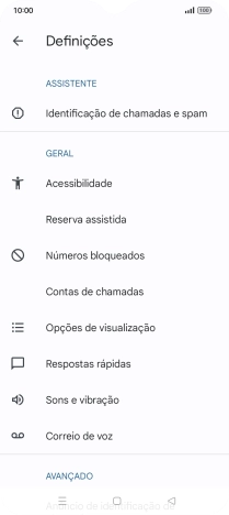 Prima Contas de chamadas.