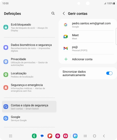 Prima a tecla de início para terminar e voltar ao ecrã inicial.
