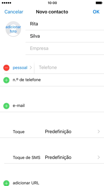 Prima Telefone e introduza o número de telefone pretendido.