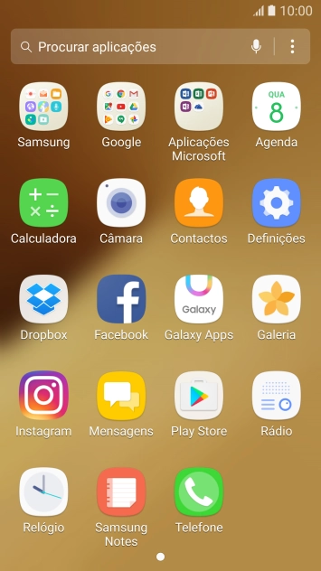 Prima Galeria e vá até à pasta pretendida.