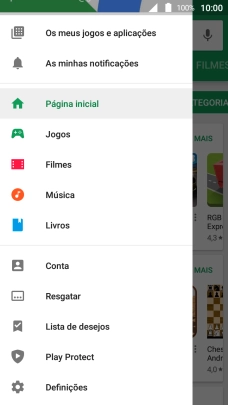 Prima Os meus jogos e aplicações.