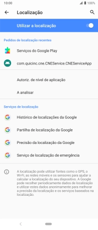 Prima Precisão da localização da Google .