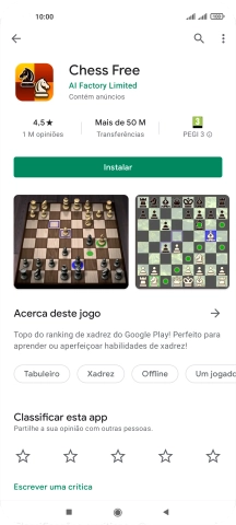 Prima Instalar e siga as indicações no ecrã para instalar a app.