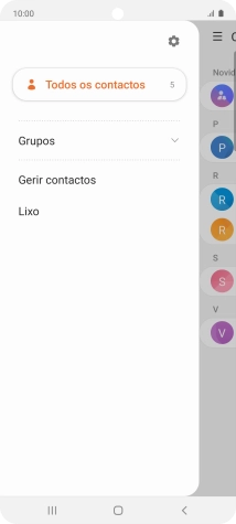 Prima Gerir contactos.