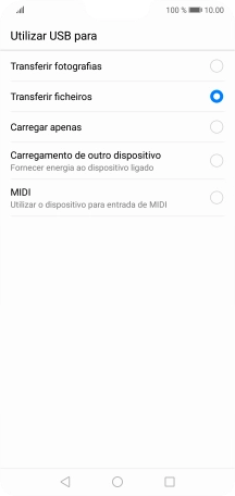 Prima Transferir ficheiros.