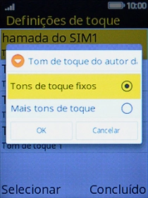 Escolha Tons de toque fixos.