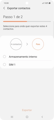Prima o nome do cartão SIM.