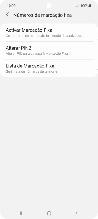 Prima Activar Marcação Fixa.