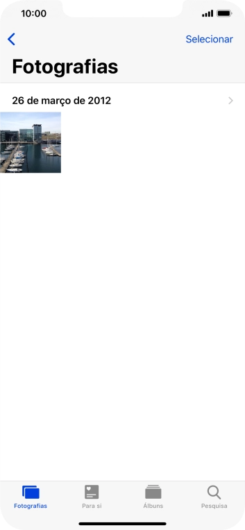 Prima firmemente a imagem pretendida até aparecer um menu no ecrã.