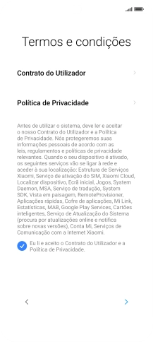 Prima a seta para a direita.