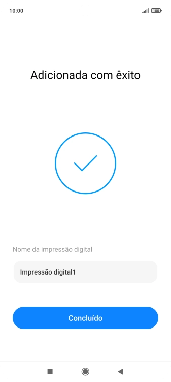 Prima Concluído.