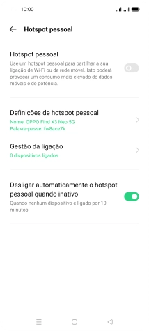 Prima Definições de hotspot pessoal.