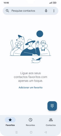 Prima o ícone de menu.