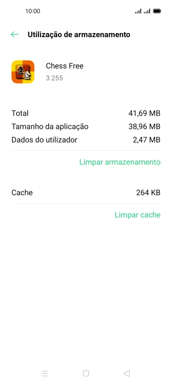 Prima Limpar cache.
