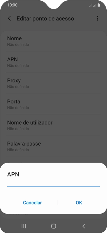 Introduza net2.vodafone.pt e prima OK.
