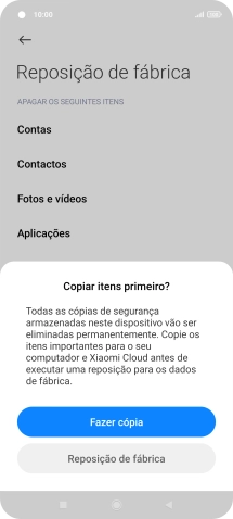 Prima Reposição de fábrica.