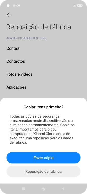 Prima Reposição de fábrica.