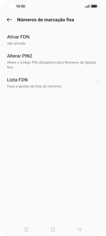 Prima Ativar FDN.