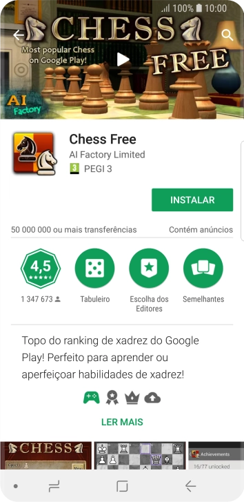 Prima INSTALAR e siga as indicações no ecrã para instalar a app.