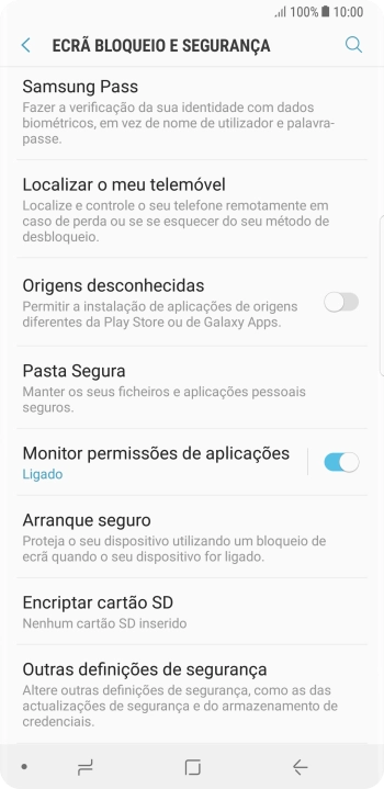 Prima Outras definições de segurança.