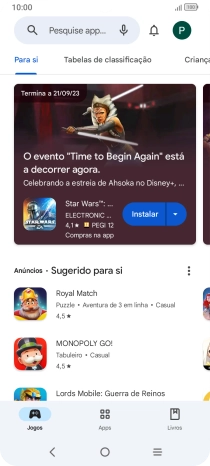 Prima o ícone de perfil.